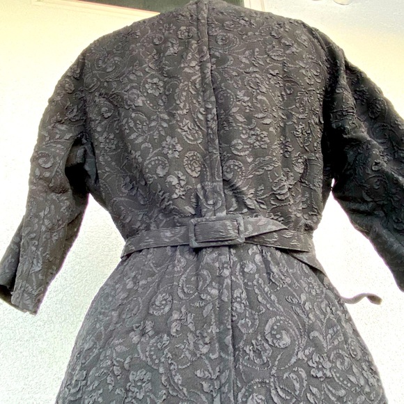 A Mendel Creation 1950’s Vintage Black dress comes with Bow belt - Picture 2 of 10